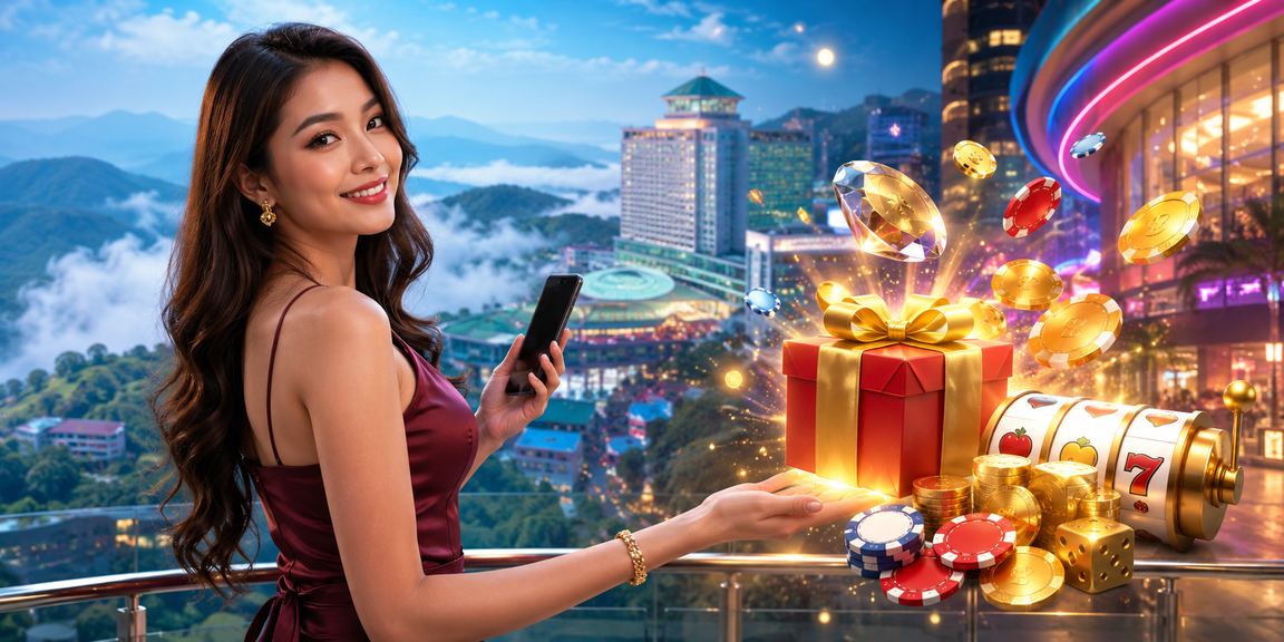 Pengguna di Genting Highlands menggunakan telefon bimbit untuk mengakses platform pertaruhan badminton bmw777