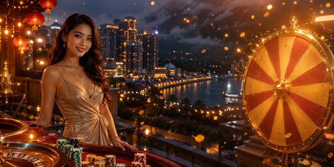 Meja roulette kasino bergaya mewah di Genting Highlands dengan suasana permainan langsung yang meriah